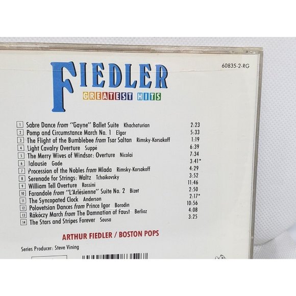 Mint Condition Vintage RCA Victor Arthur Fiedler Boston Pops 91 Greatest Hits CD - Picture 5 of 9